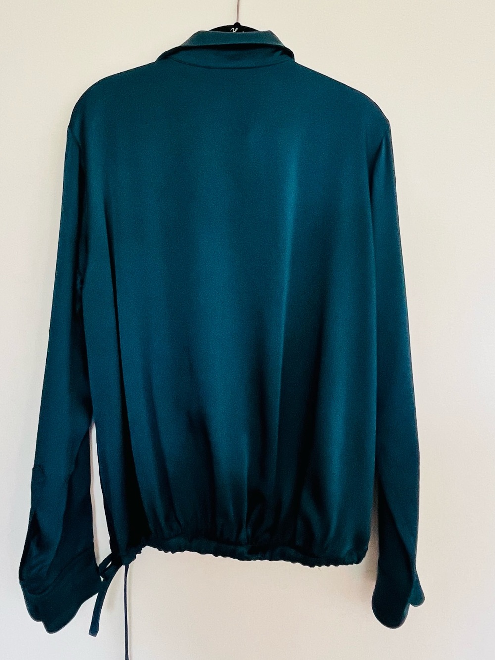 RUNWAY DRIES VAN NOTEN PETROL COLOR BLOUSE - Picture 4 of 7
